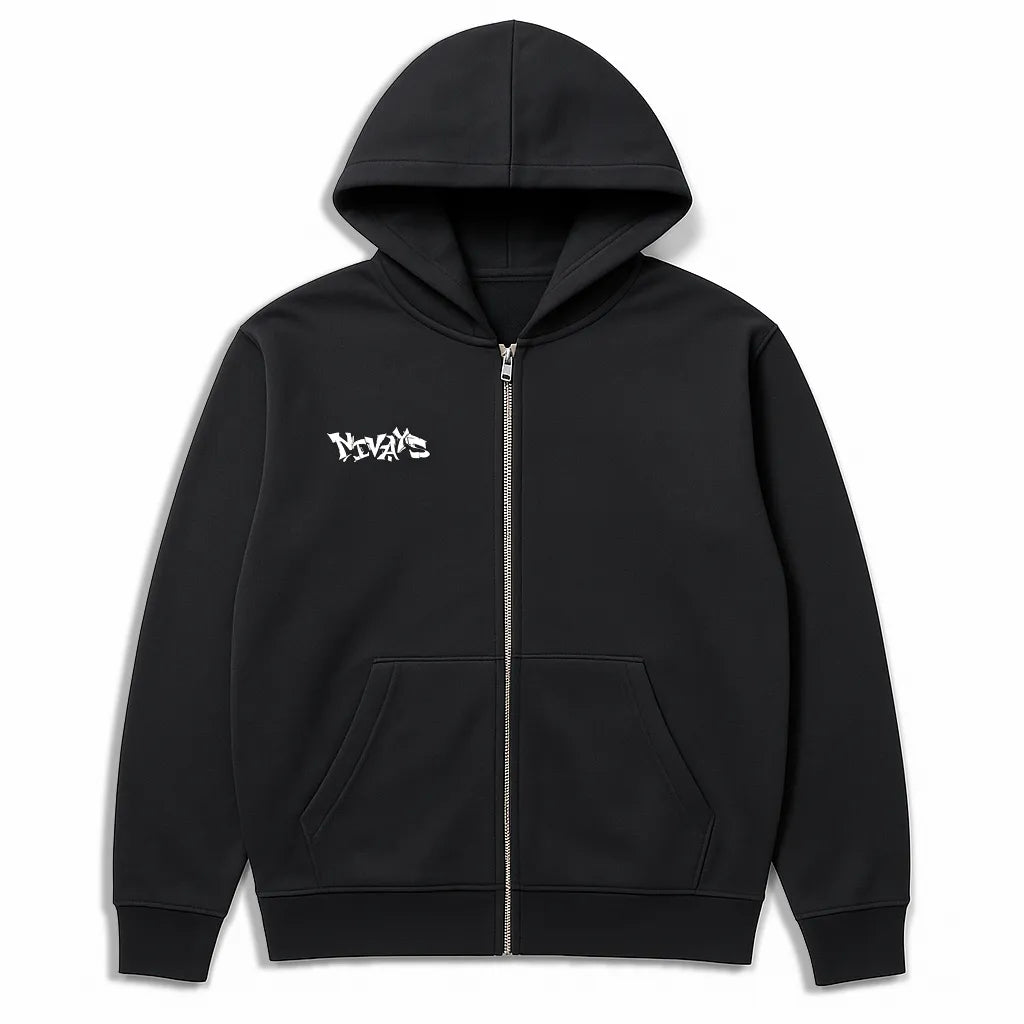 NIVɅYS Gravity Thrive Zipper Unisex black sustainable activewear 