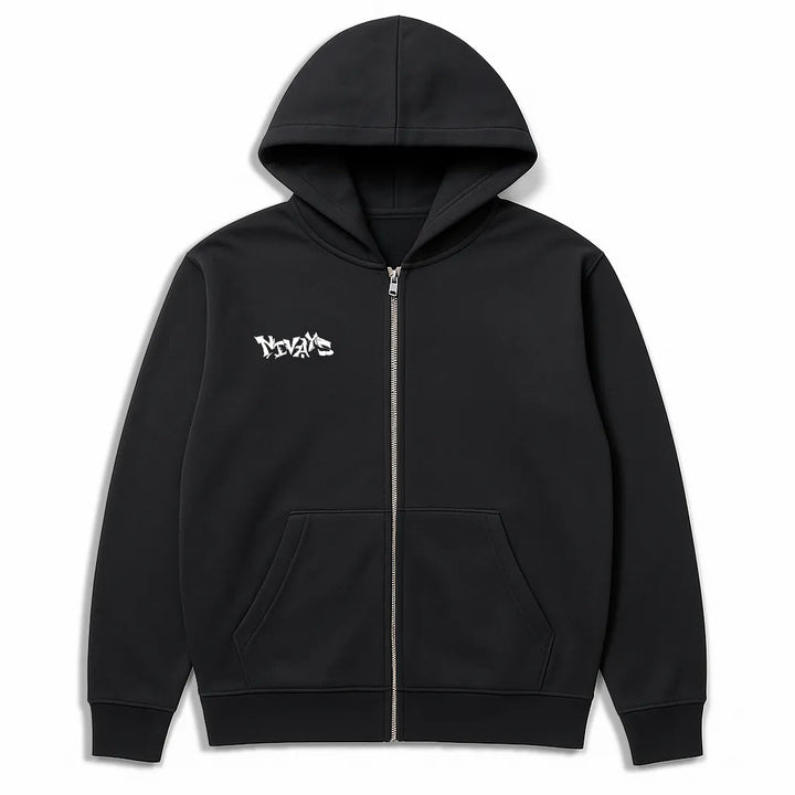 NIVɅYS Gravity Thrive Zipper Unisex black sustainable activewear 