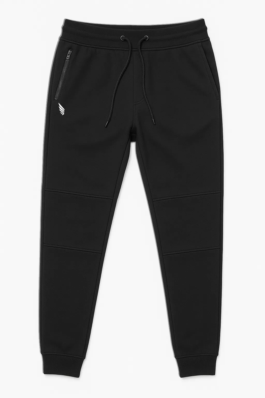 Comfortable black joggers from the NIVɅYS sustainable sportswear.