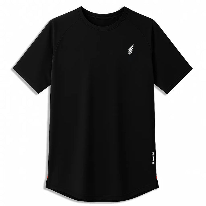 NIVɅYS performance shirt, made from sustainable and recycled materials.