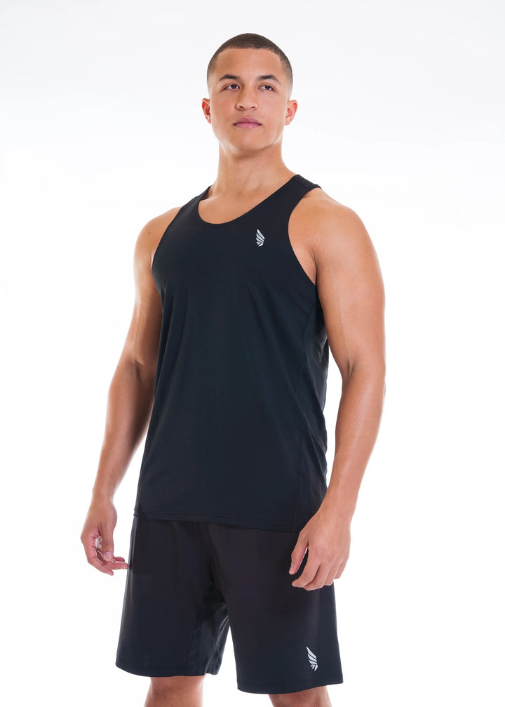NIVɅYS black tank sustainable activewear design