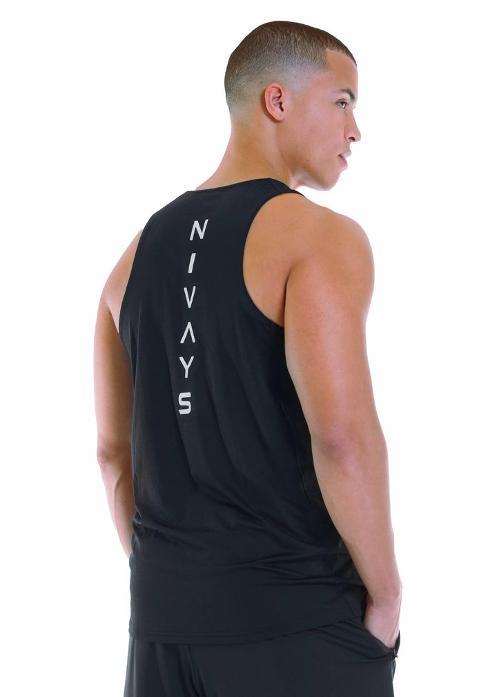 Comfortable and sustainable NIVɅYS black tank.