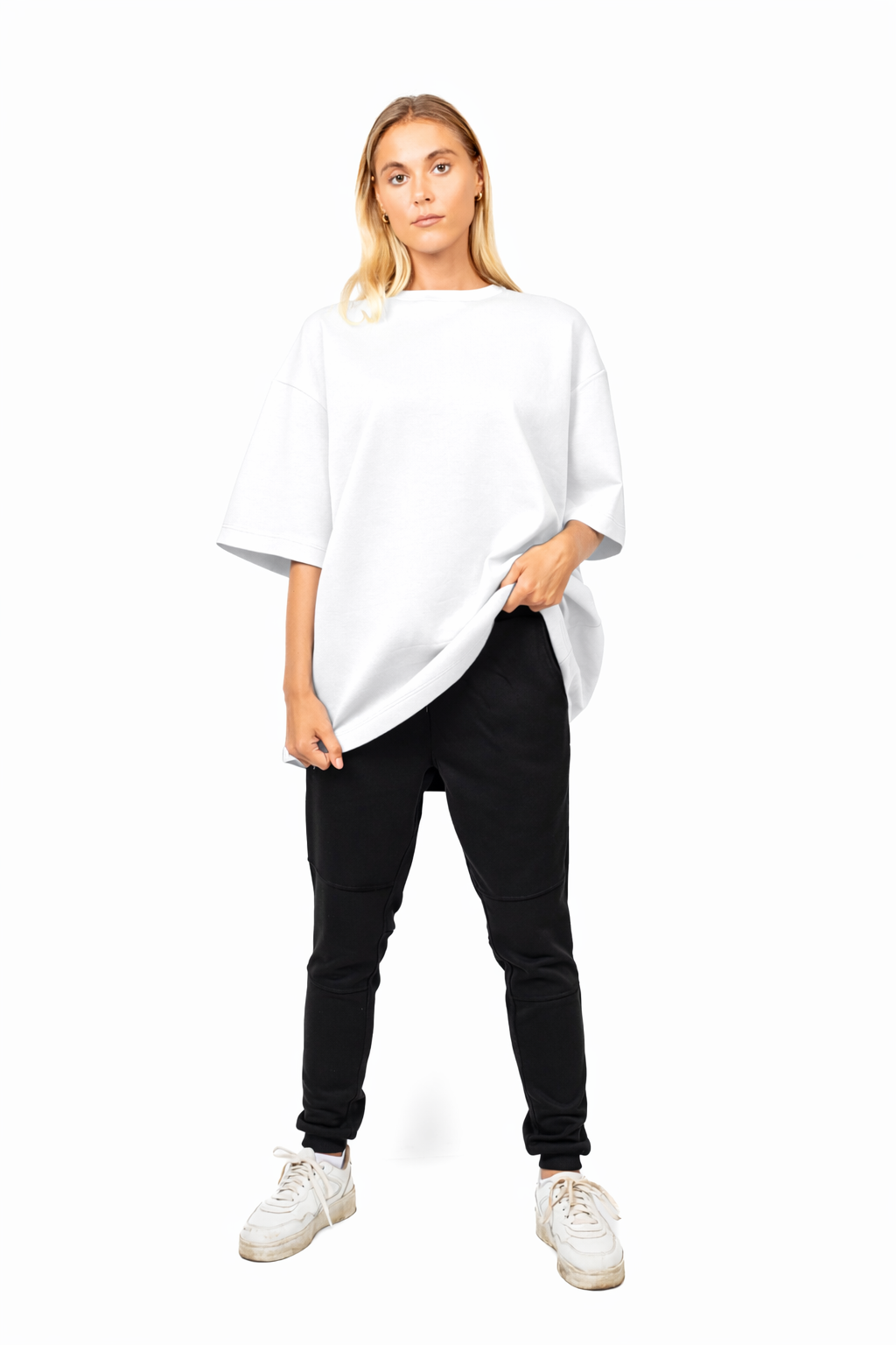Gravity Oversized Signature Shirt ( Unisex ) - Ghost White