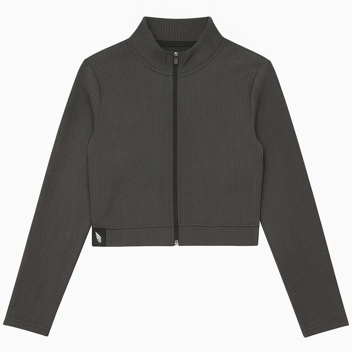 Soft and sustainable NIVɅYS activewear fabric jacket.
