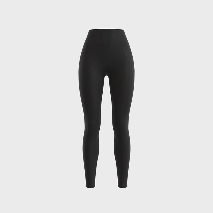 NIVɅYS ® Zeyla Seamless Booty Leggings Obsidian Black 360° view