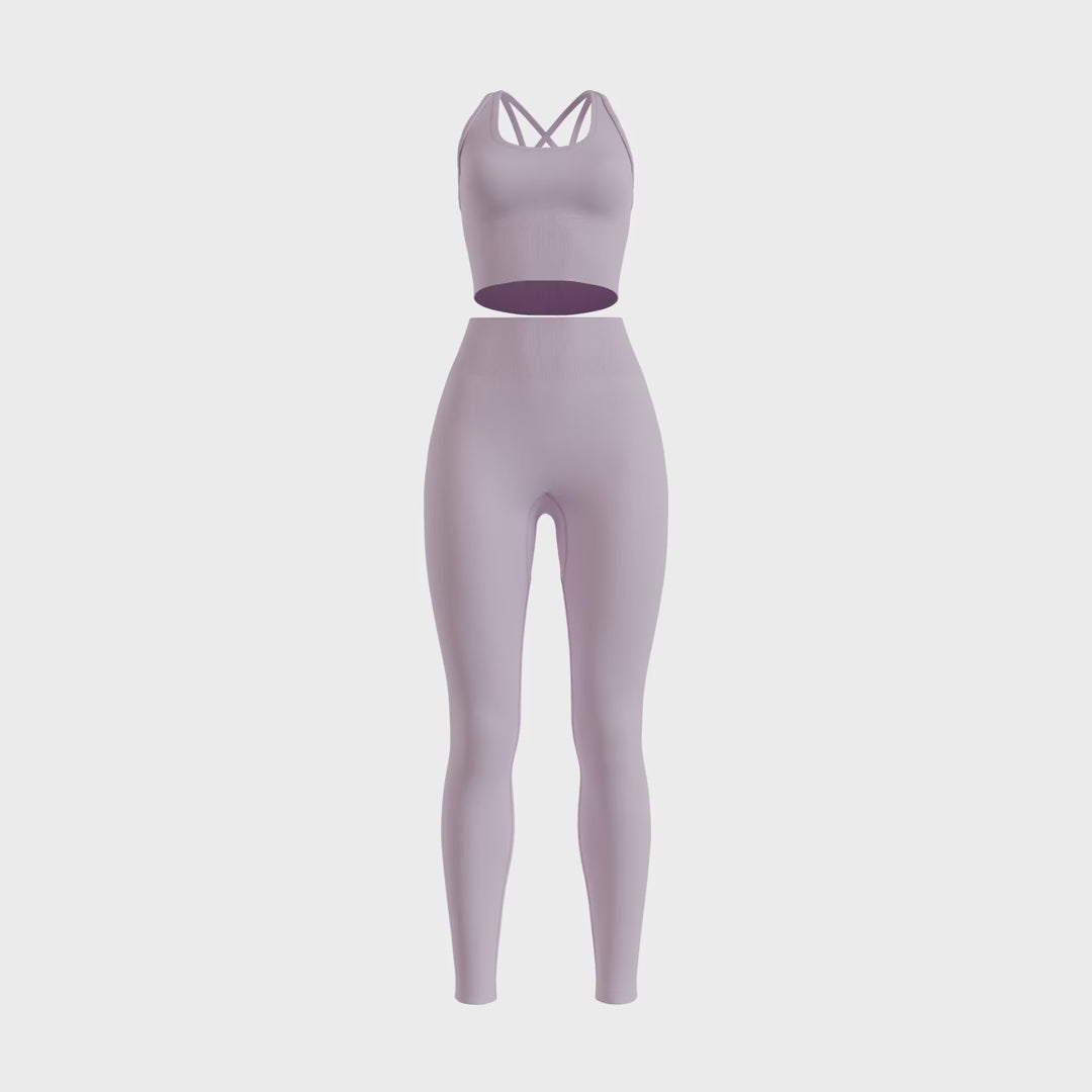 NIVɅYS ® Zeyla Seamless Set Long Plum 360° view