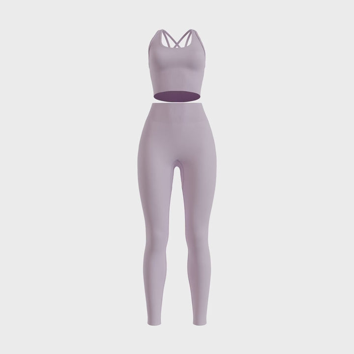 NIVɅYS ® Zeyla Seamless Set Long Plum 360° view