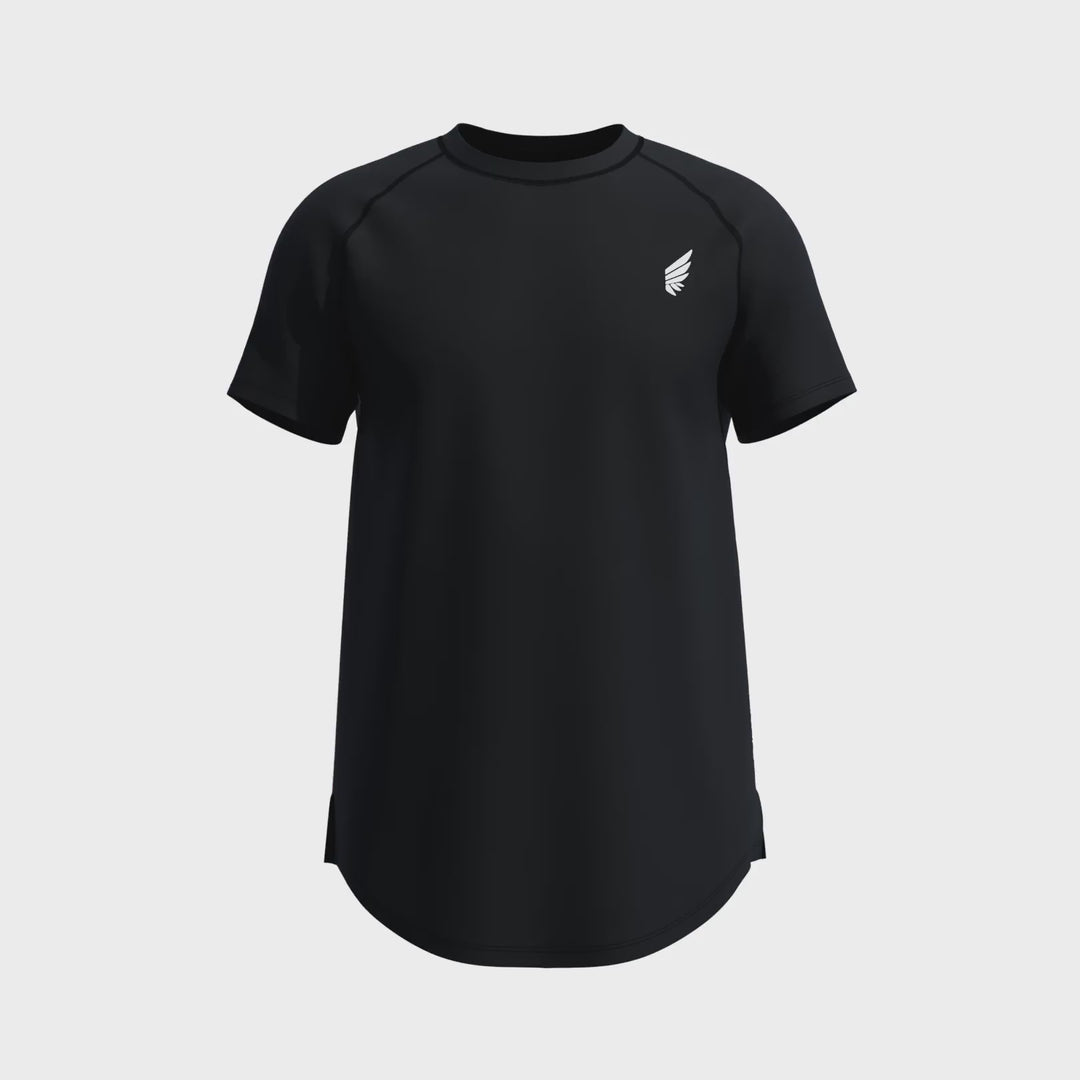 NIVɅYS ® Zeyla High Performance Shirt Obsidian Black 360° view