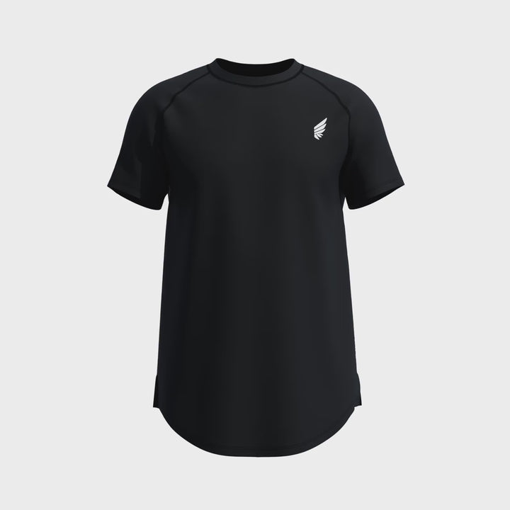 NIVɅYS ® Zeyla High Performance Shirt Obsidian Black 360° view