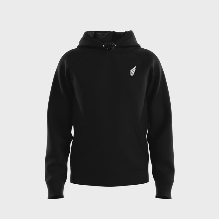 NIVɅYS ® Zeyla Performance Hoodie ( Unisex ) Obsidian Black 360° view