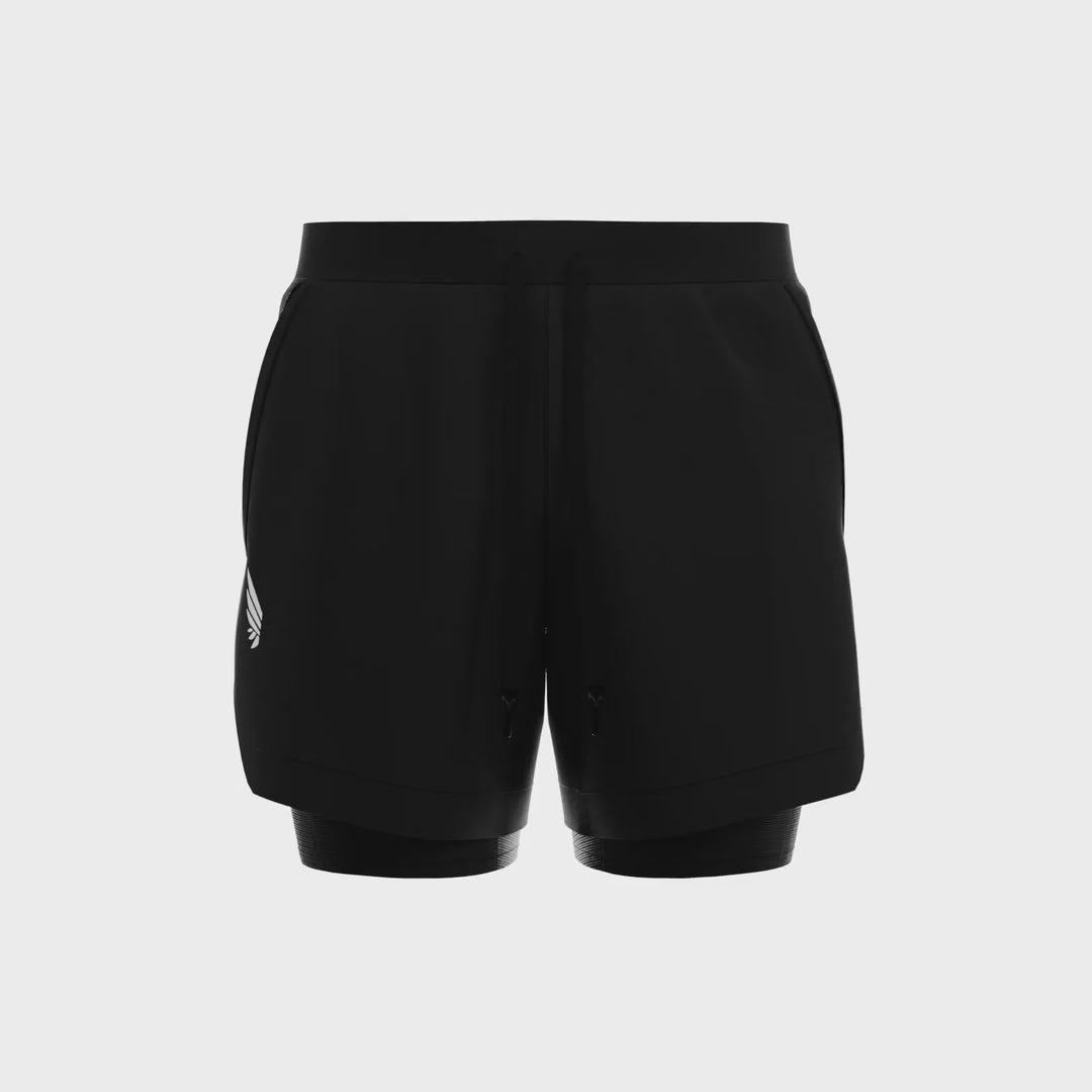NIVɅYS ®  Gravity Liner Shorts - Obsidian Black 360° view