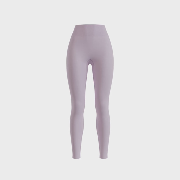NIVɅYS ® Zeyla Seamless Booty Leggings Plum 360° view