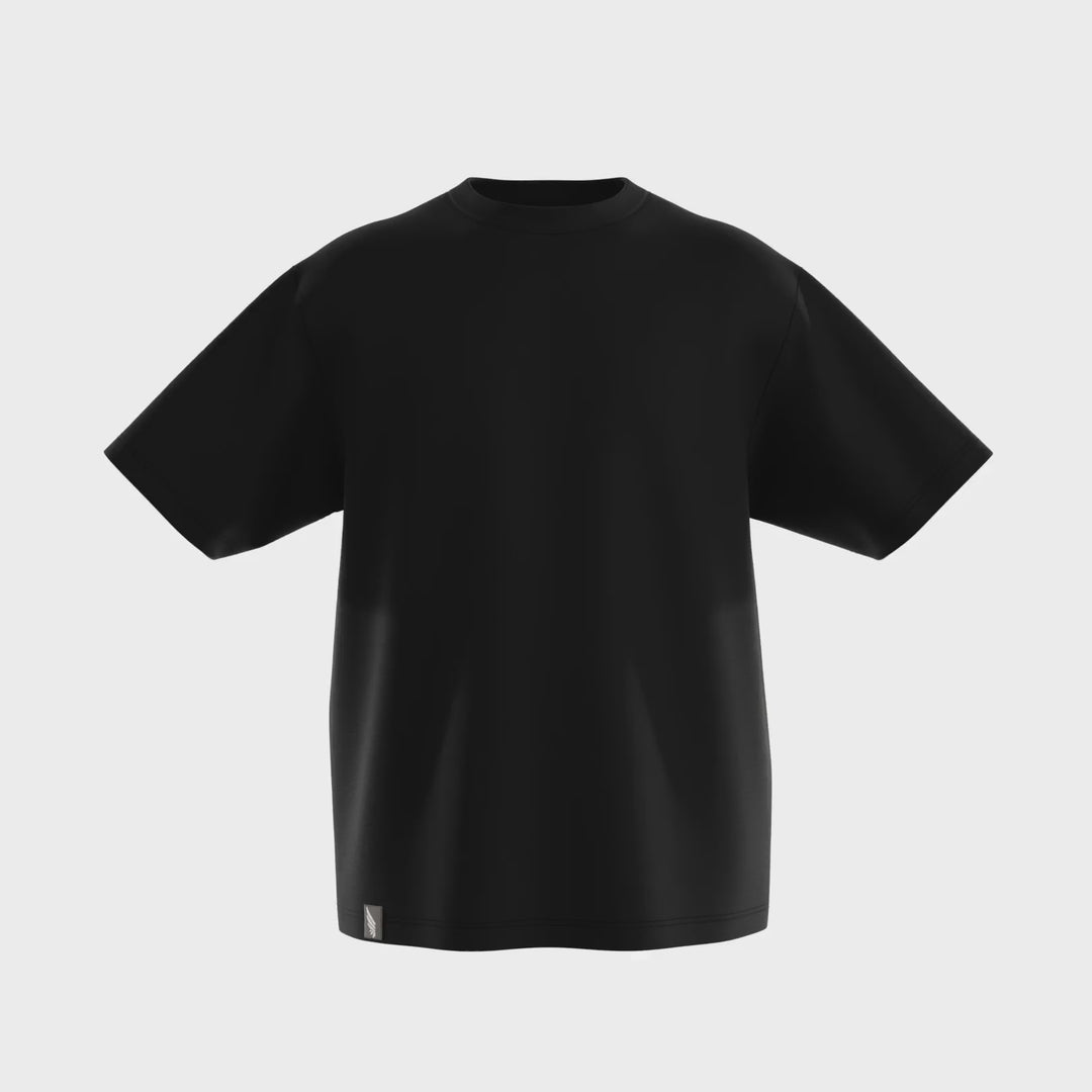 NIVɅYS ® thrive oversized signature shirt unisex 360° view