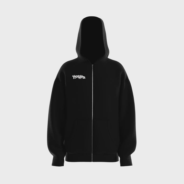 NIVɅYS ® Gravity Lifestyle Zipper ( Unisex ) Obsidian Black 360° view